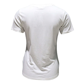 White Embellished T Shirt Nawao.com