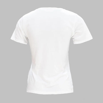 White Embellished T Shirt Nawao.com