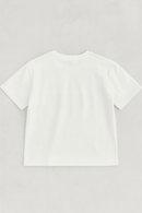 White Emboss Oversize T Shirts White Nawao.com