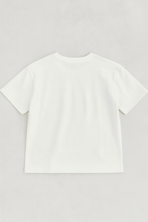 White Emboss Oversize T Shirts White Nawao.com