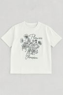 White Emboss Oversize T Shirts White Nawao.com