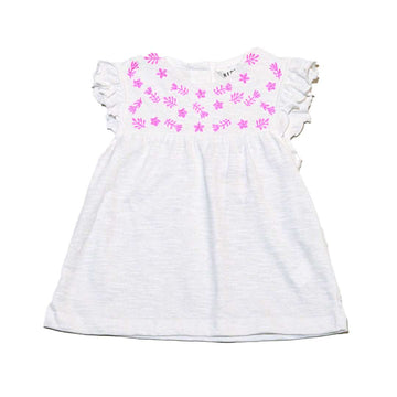 White Embroidered Yoke Nawao.com