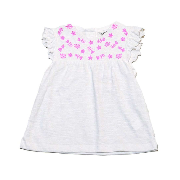 White Embroidered Yoke Nawao.com