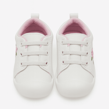 White Embroidery Sneaker. Nawao.com