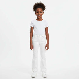 White Flare Fit Denim Jeans Nawao.com