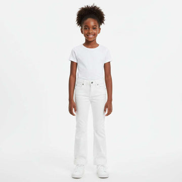White Flare Fit Denim Jeans Nawao.com