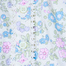 White Floral Aop Blouse With Collar Nawao.com