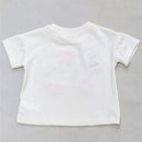 White Flower Aand Heart Patches T Shirt White Nawao.com