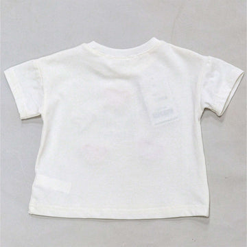 White Flower Aand Heart Patches T Shirt White Nawao.com