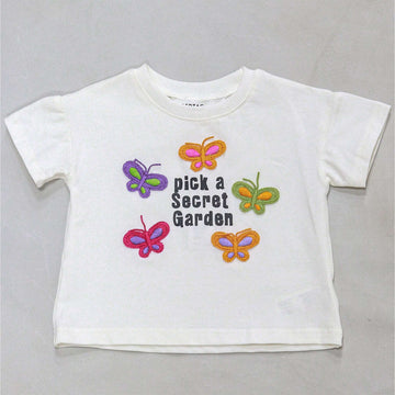 White Flower Aand Heart Patches T Shirt White Nawao.com