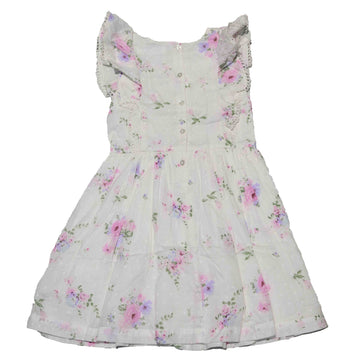 White Frills Dress Nawao.com