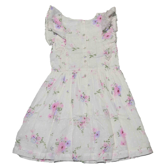 White Frills Dress Nawao.com
