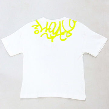 White Front And Back Print Oversize T Shirt White Nawao.com