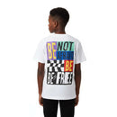 White Front And Back Print Oversize T Shirt White Nawao.com