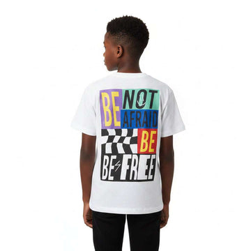 White Front And Back Print Oversize T Shirt White Nawao.com