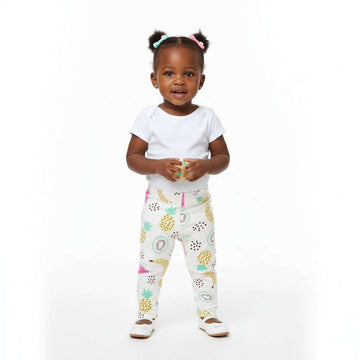 White Fruits All Over Print Legging Nawao.com