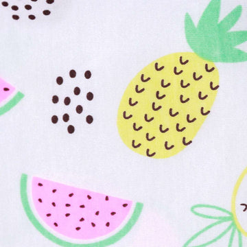 White Fruits All Over Print T Shirt White Nawao.com