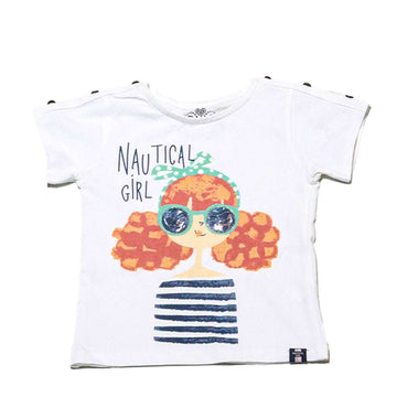 White Girl Print Sequin TShirt Nawao.com