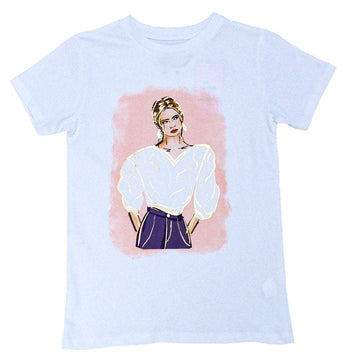 WHITE GIRLY S S T-SHIRTS WHITE 8 9 YEARS Nawao.com