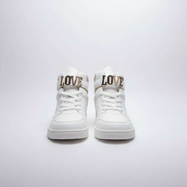 White Glitter High Top White Nawao.com