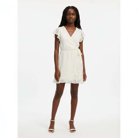 White Gold Chiffon Dobby Lurex Nawao.com