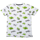 White Graffiti Aop Night Suit Nawao.com