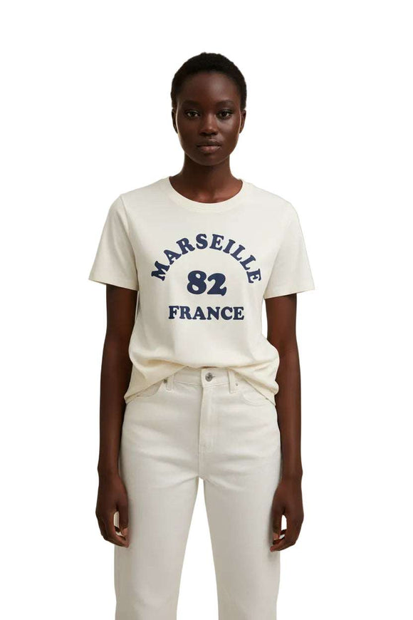 White Graphic T Shirt Nawao.com