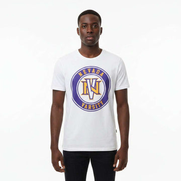 White Graphic T Shirt White Small Nawao.com