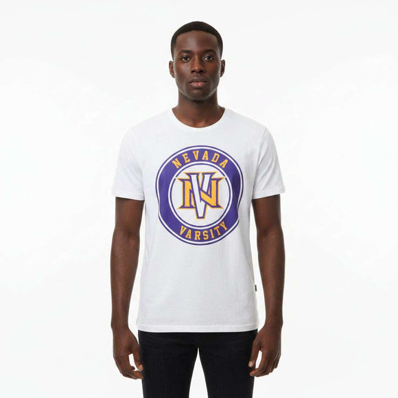 White Graphic T Shirt White Small Nawao.com