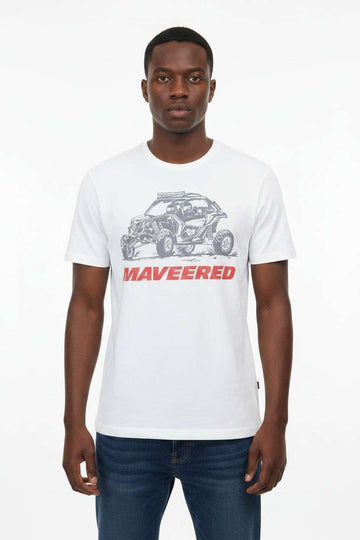 White Graphic T Shirt White Small Nawao.com