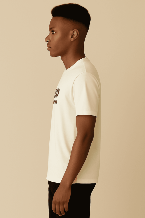White Graphic Tee White Small Nawao.com