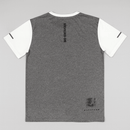 White Grey Mel Cut And Sew Tee Nawao.com