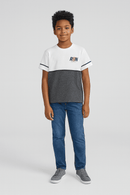White Grey Mel Cut And Sew Tee Nawao.com