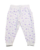 White Heart Aop Track Pant Nawao.com