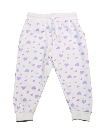 White Heart Aop Track Pant Nawao.com