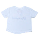 White Heart Foil Print With Embroidery T Nawao.com