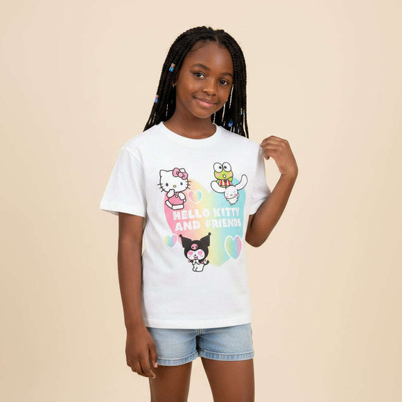 White Hello Kitty And Friends T Shirts White Nawao.com