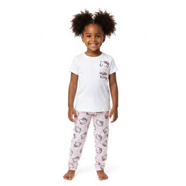 White Hello Kitty Chr Pajama Sets White Nawao.com