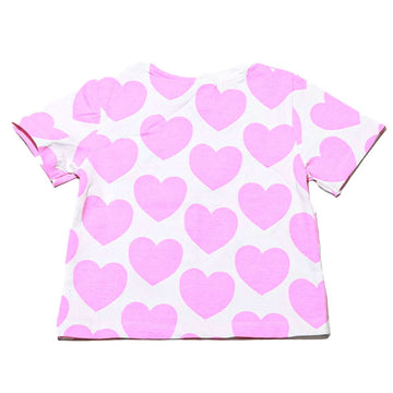 White Hello Kitty Placement Print Tshirt Nawao.com