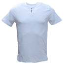White Henley T Shirt White Nawao.com