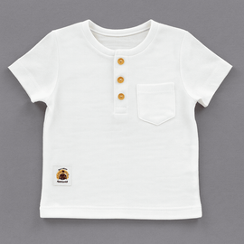 White Henley Tshirt Nawao.com