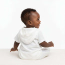 White Hooded Short Sleeve Shirts Nawao.com