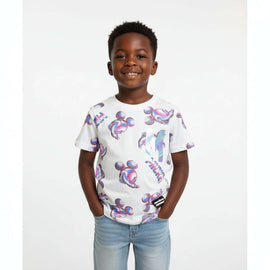 White Hyperverse Aop Mickey Oversized T Shirt White Nawao.com