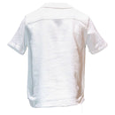 White Jacqaurd Resort Shirt White Nawao.com