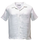 White Jacqaurd Resort Shirt White Nawao.com