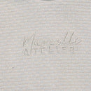 White Jacquard Cut N Sew T Shirt Nawao.com