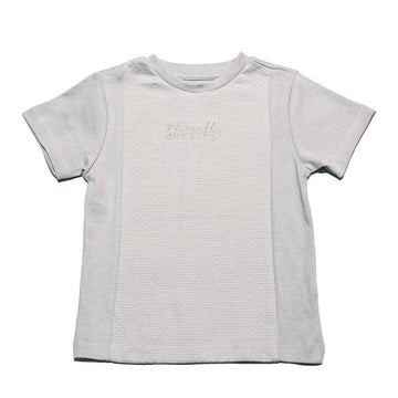 White Jacquard Cut N Sew T Shirt Nawao.com