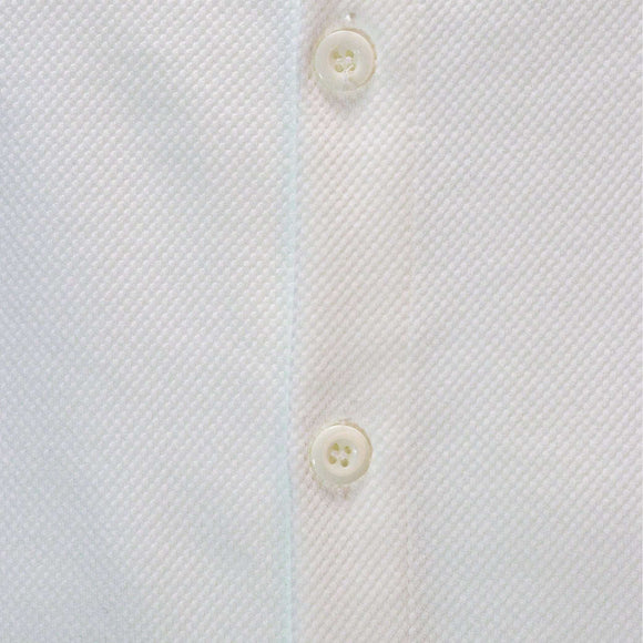 White Jacquard Lounge Shirt White Nawao.com