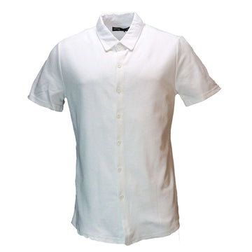 White Jacquard Lounge Shirt White Nawao.com