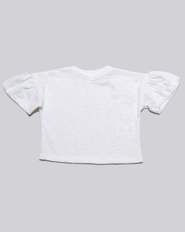 White Jacquard S S T Shirt Nawao.com